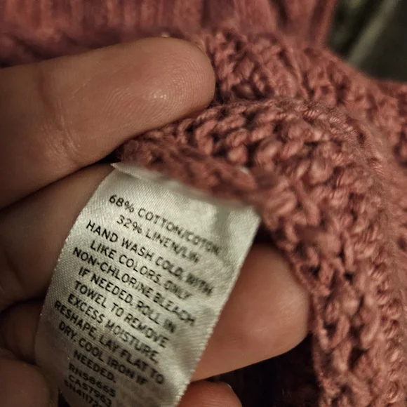 Something Navy Cable Sweater XS - Picture 4 of 7